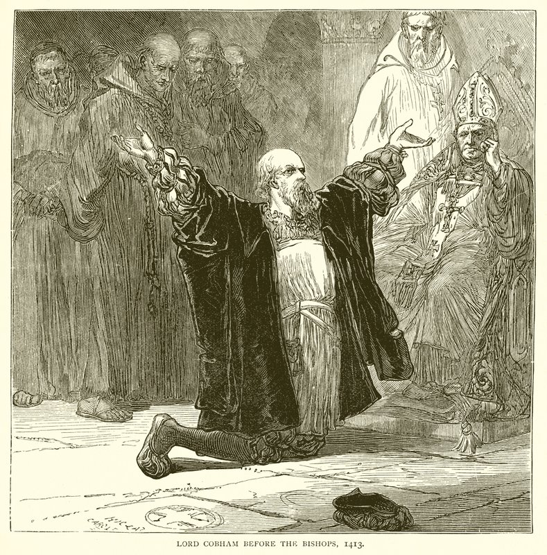 Lord Cobham før biskopene, 1413 av English School