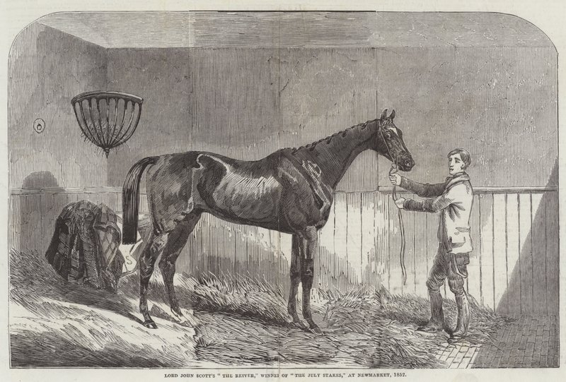 Lord John Scotts «The Reiver», vinner av «The July Stakes» på Newmarket av English School