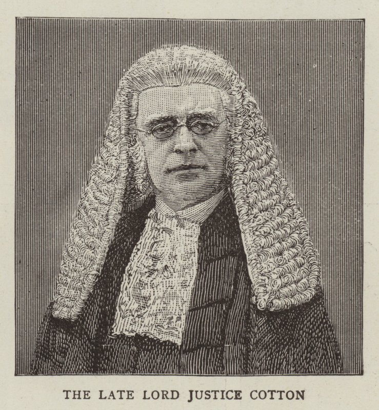 Lord Justice Cotton (gravering) av English School