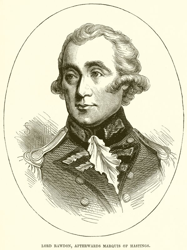 Lord Rawdon, etterpå Marquis of Hastings av English School