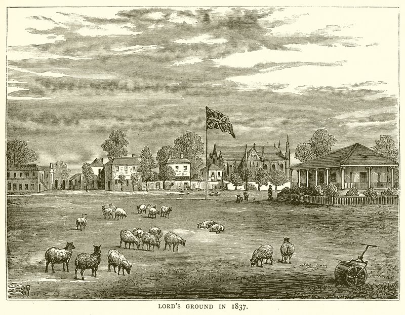 Lords Ground i 1837 av English School