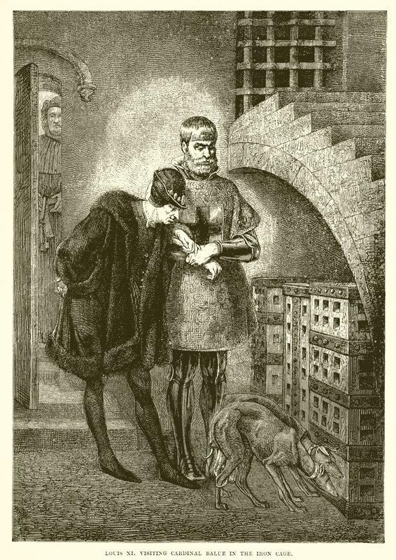 Louis XI besøker kardinal Balue i jernalderen av English School