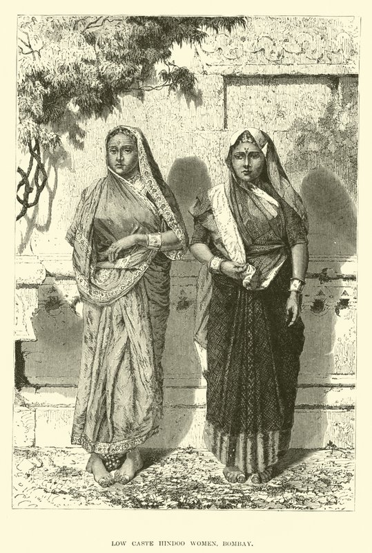 Lavkaste Hindoo kvinner, Bombay av English School