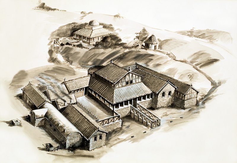 Lullingstone villa, en romersk villa av English School