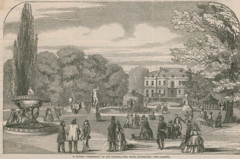 M Soyers Symposium of all nations, Gore House, Kensington - hagene av English School
