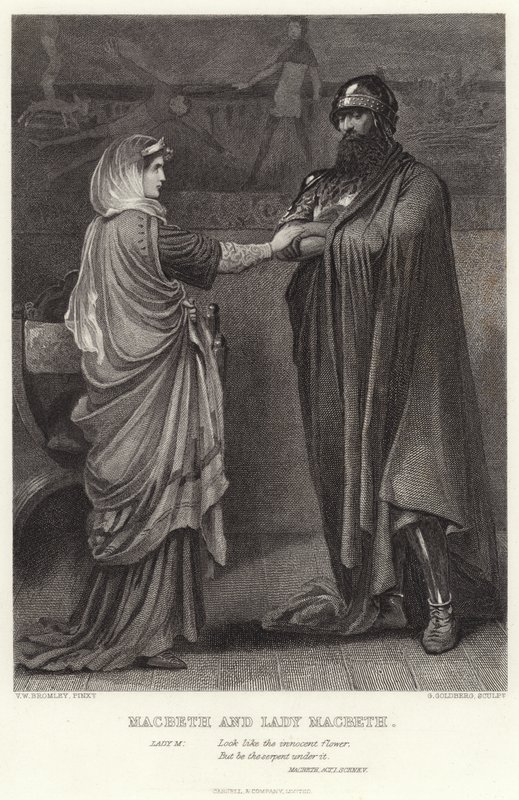 Macbeth og Lady Macbeth, Macbeth, Act I, Scene V av English School