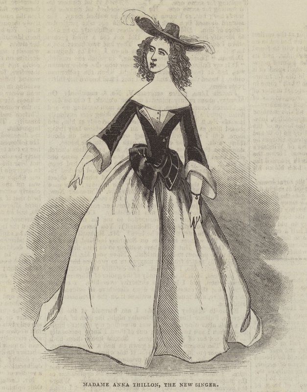 Madame Anna Thillon, den nye sangeren av English School