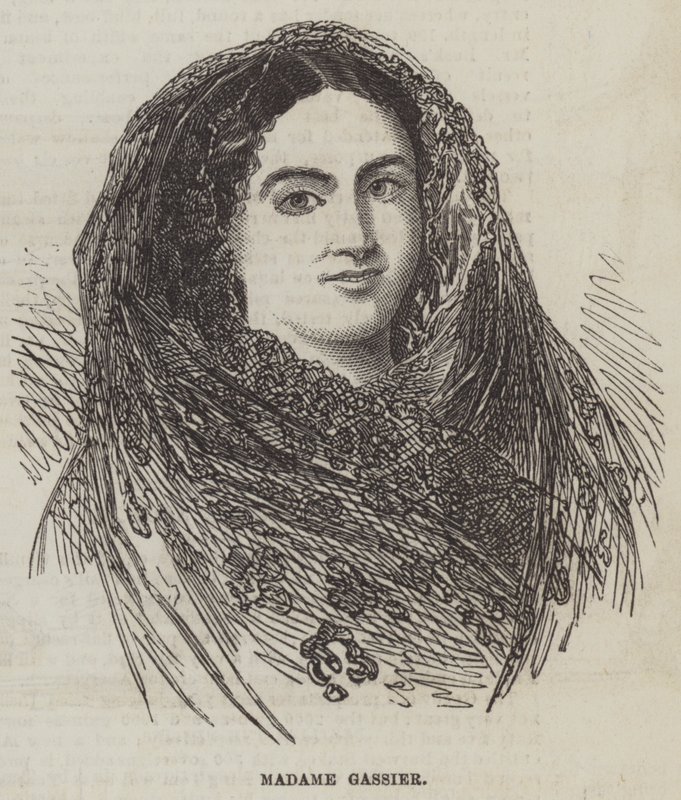 Madame Gassier (gravering) av English School