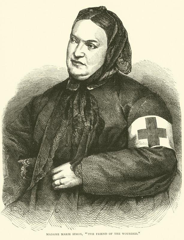 Madame Marie Simon, The Friend of the Wounded, januar 1871 av English School