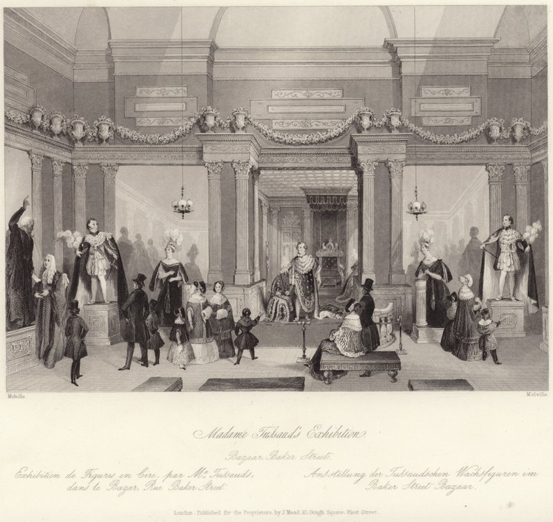 Madame Tussauds utstilling i basaren på Baker Street av English School