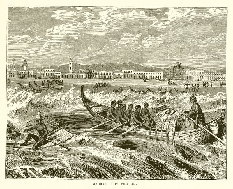 Madras, fra havet av English School