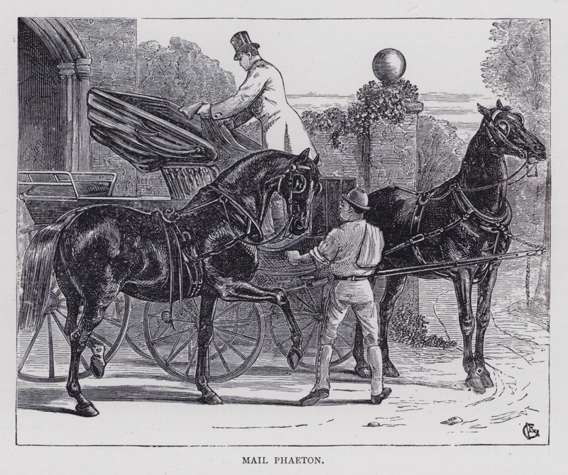 Mail Phaeton (gravering) av English School