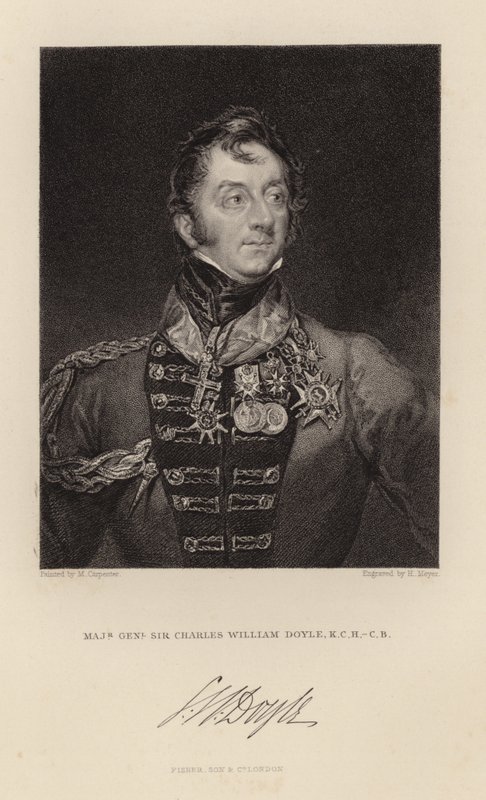 Generalmajor Sir Charles William Doyle av English School
