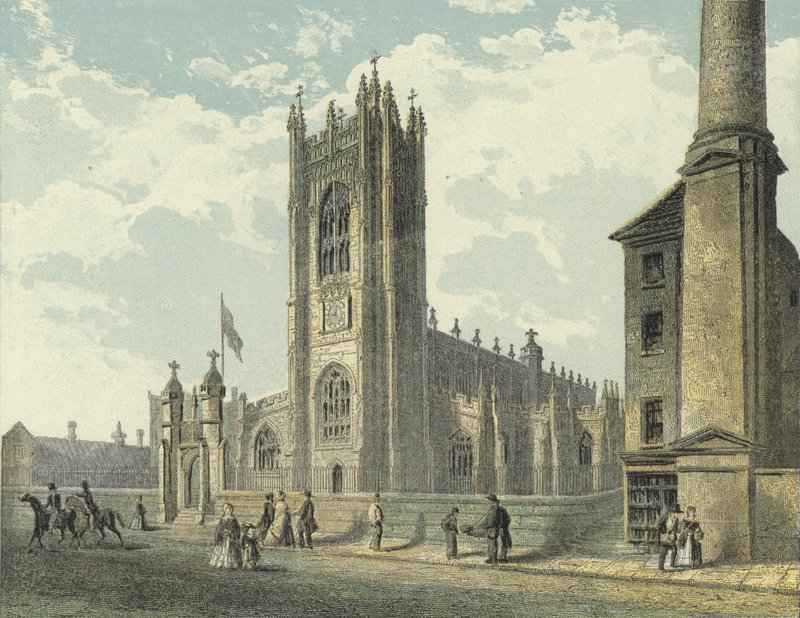 Manchester katedral, utsikt mot sørvest av English School