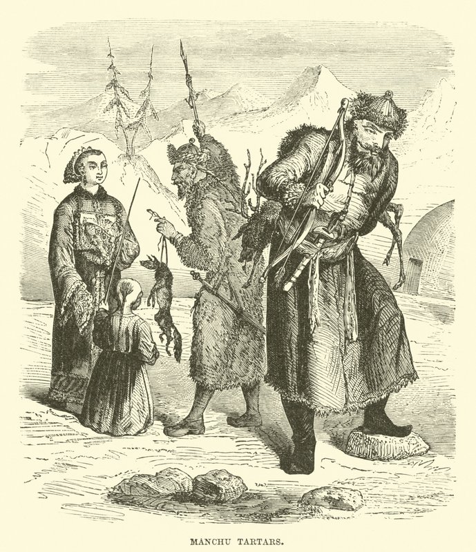 Manchu tartarer av English School