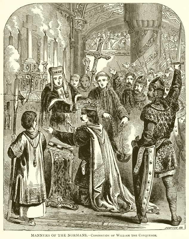 Manners of the Normans.--Kroning av Vilhelm Erobreren av English School