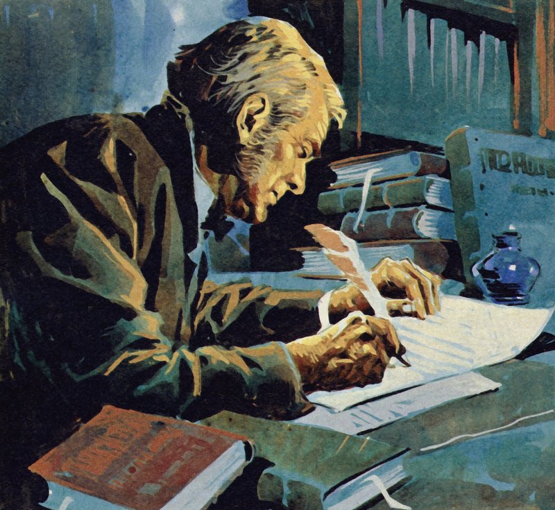 Mange år senere skrev Darwin sin bok The Origin of Species av English School