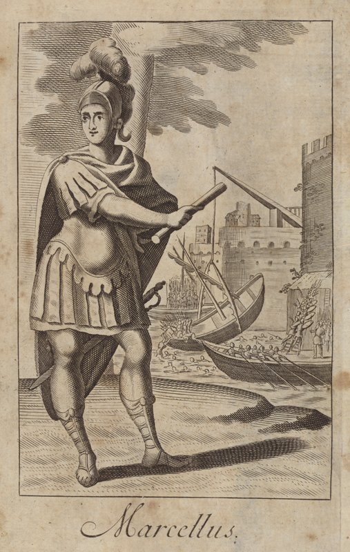 Marcus Claudius Marcellus , romersk general og statsmann (gravering) av English School