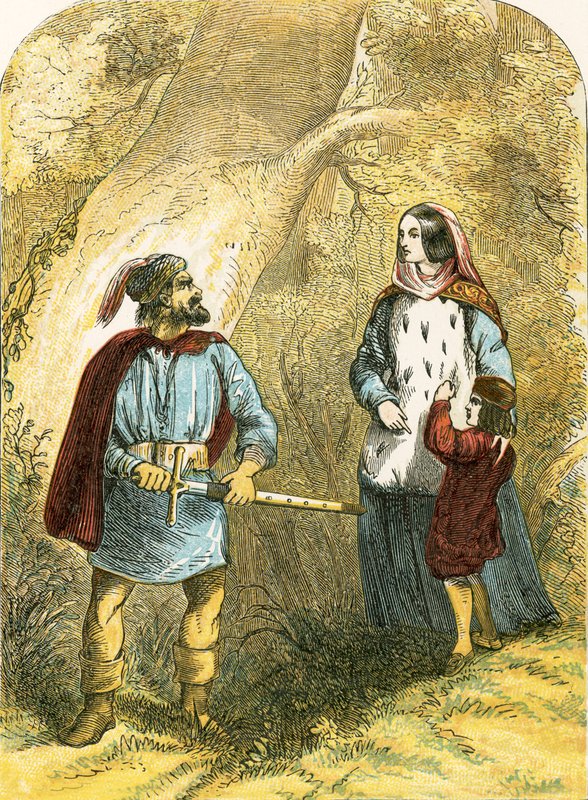 Margaret av Anjou og sønnen hennes møter raneren i skogen av English School