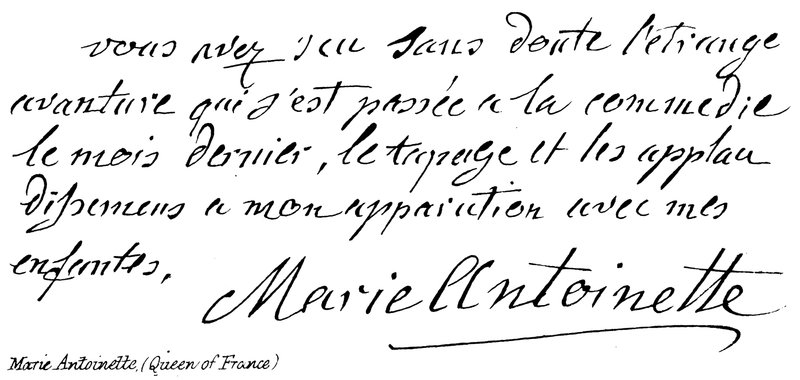 Marie Antoinette, (dronning av Frankrike) av English School