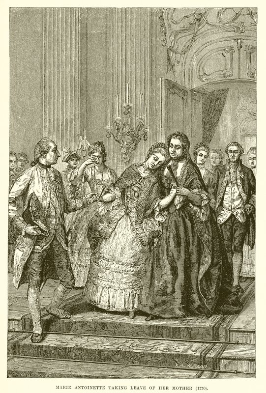 Marie Antoinette tar avskjed med moren av English School