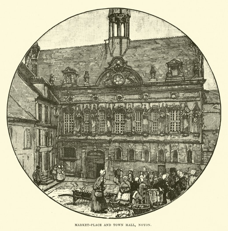 Markedsplass og rådhus, Noyon av English School
