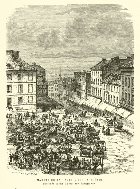 Market of the Upper Town, Quebec City, Canada av English School