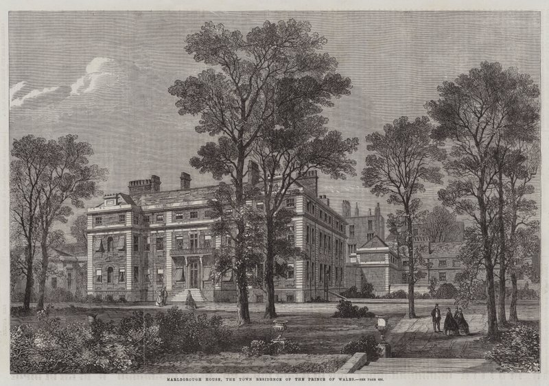 Marlborough House, byboligen til prinsen av Wales (gravering) av English School