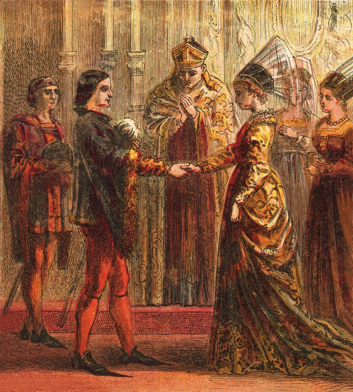 Ekteskap med Henry V av English School