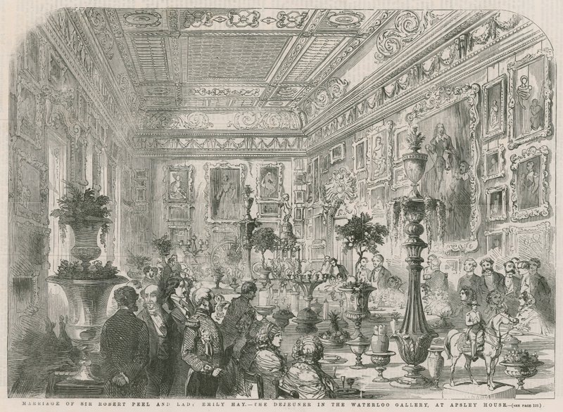 Ekteskap med Sir Robert Peel og Lady Emily Hay av English School