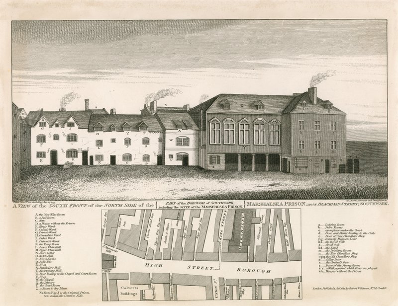 Marshalsea fengsel, London av English School