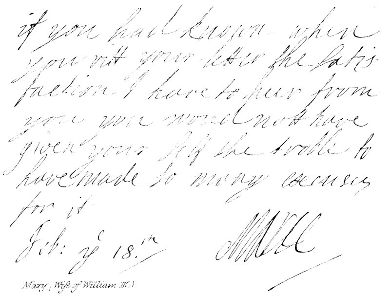Mary, (kone til William III) av English School