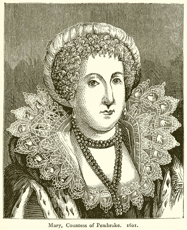 Mary, grevinne av Pembroke. 1621 av English School