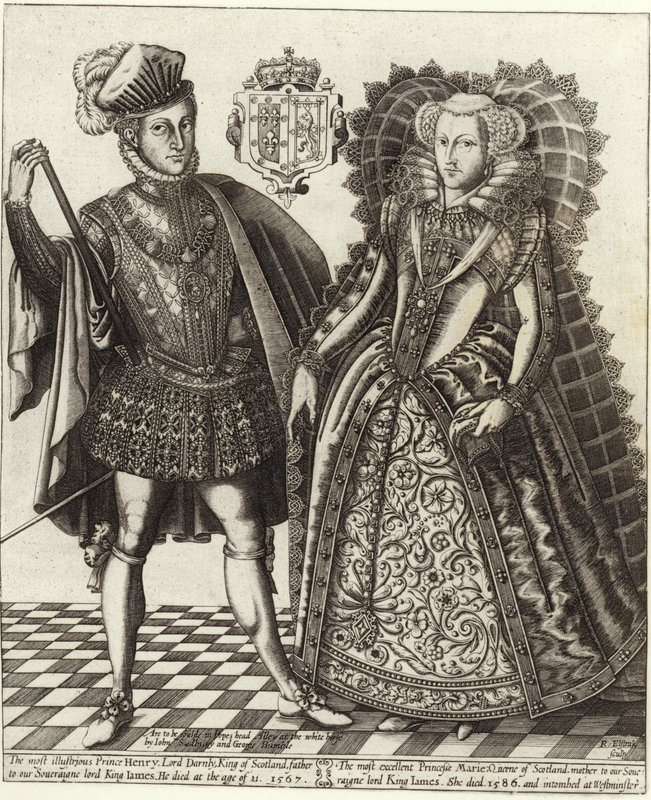 Mary, Queen of Scots, og Henry Stuart, Lord Darnley av English School