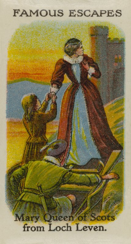 Mary Queen of Scots fra Loch Leven av English School