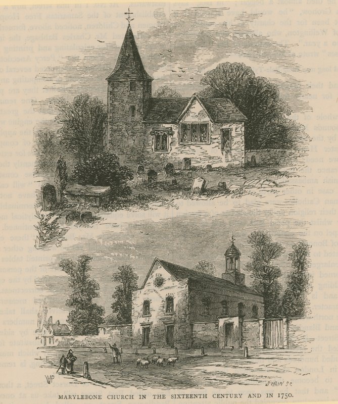 Marylebone kirke av English School