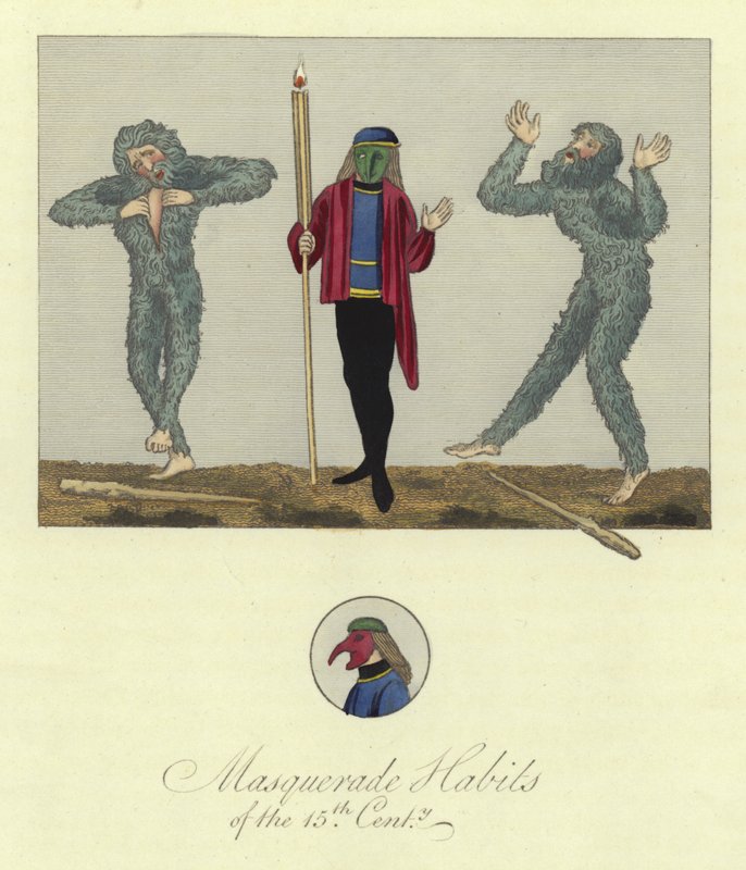 Maskeradevaner fra det 15. århundre av English School