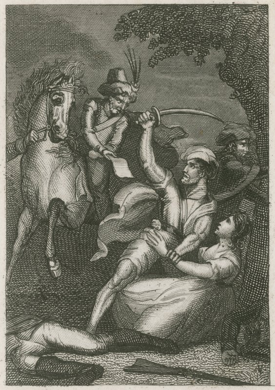 Massakren av den britiske garnisonen i Kandy, Ceylon, 1803 av English School