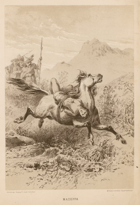 Mazeppa, basert på diktet av Lord Byron av English School