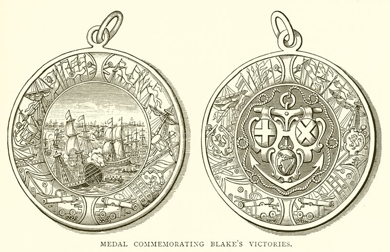 Medalje til minne om Blakes seire av English School