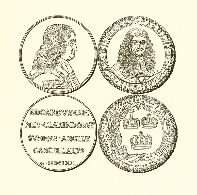 Medal of Clarendon og medalje til minne om restaureringen av English School