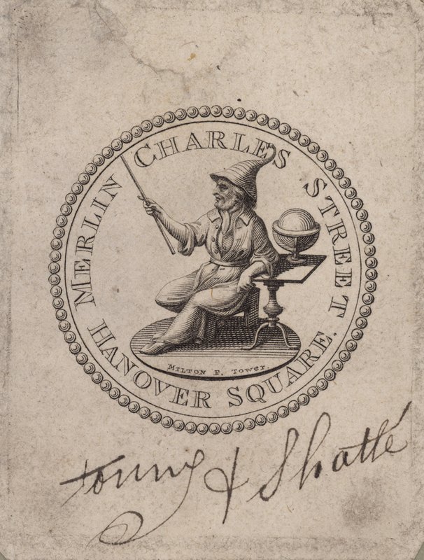Medaljong merket Merlin Charles Street, Hanover Square; Milton F Tower av English School