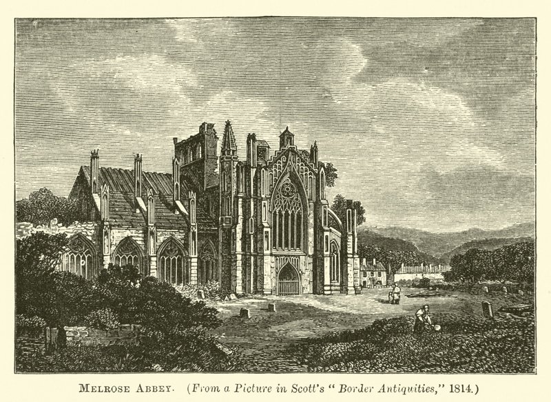 Melrose Abbey av English School