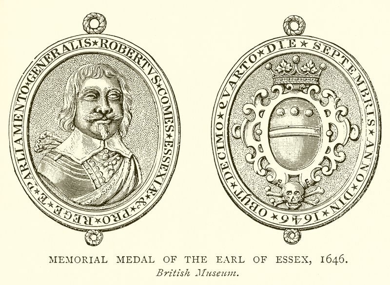 Minnemedalje for jarlen av Essex, 1646 av English School