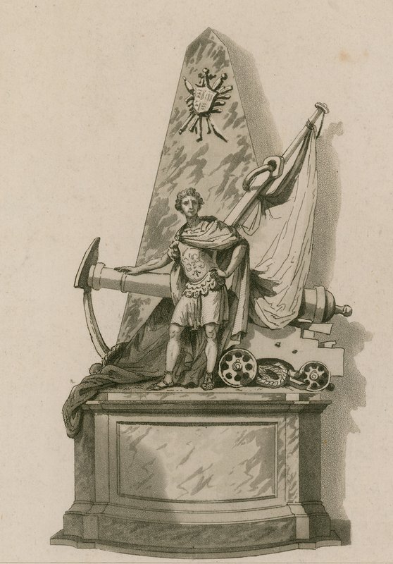 Minnesmerke over Admiral Holmes, Westminster Abbey, London av English School