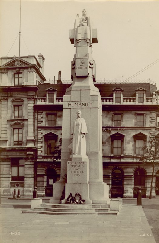 Minnesmerke over Edith Cavell, av English School