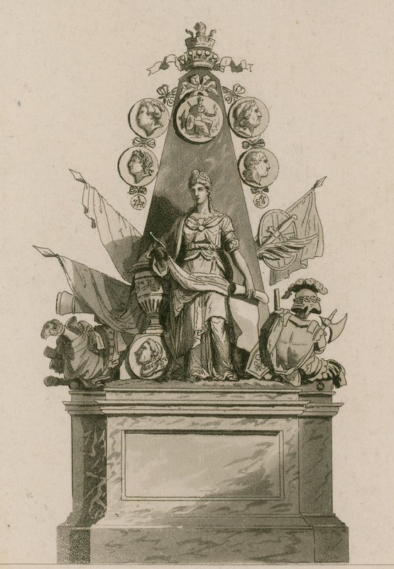 Minnesmerke for Lord Ligonier, Westminster Abbey, London av English School
