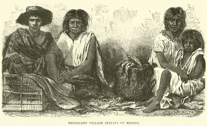 Mendicant Village-indianere i Mexico av English School