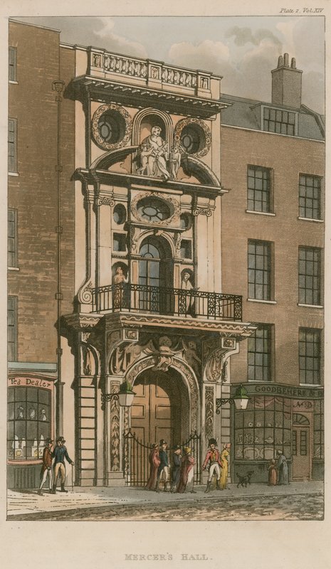 Mercers Hall, Cheapside, London av English School