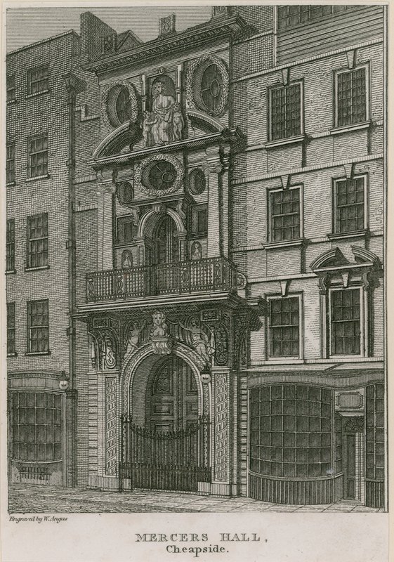 Mercers Hall, Cheapside, London av English School